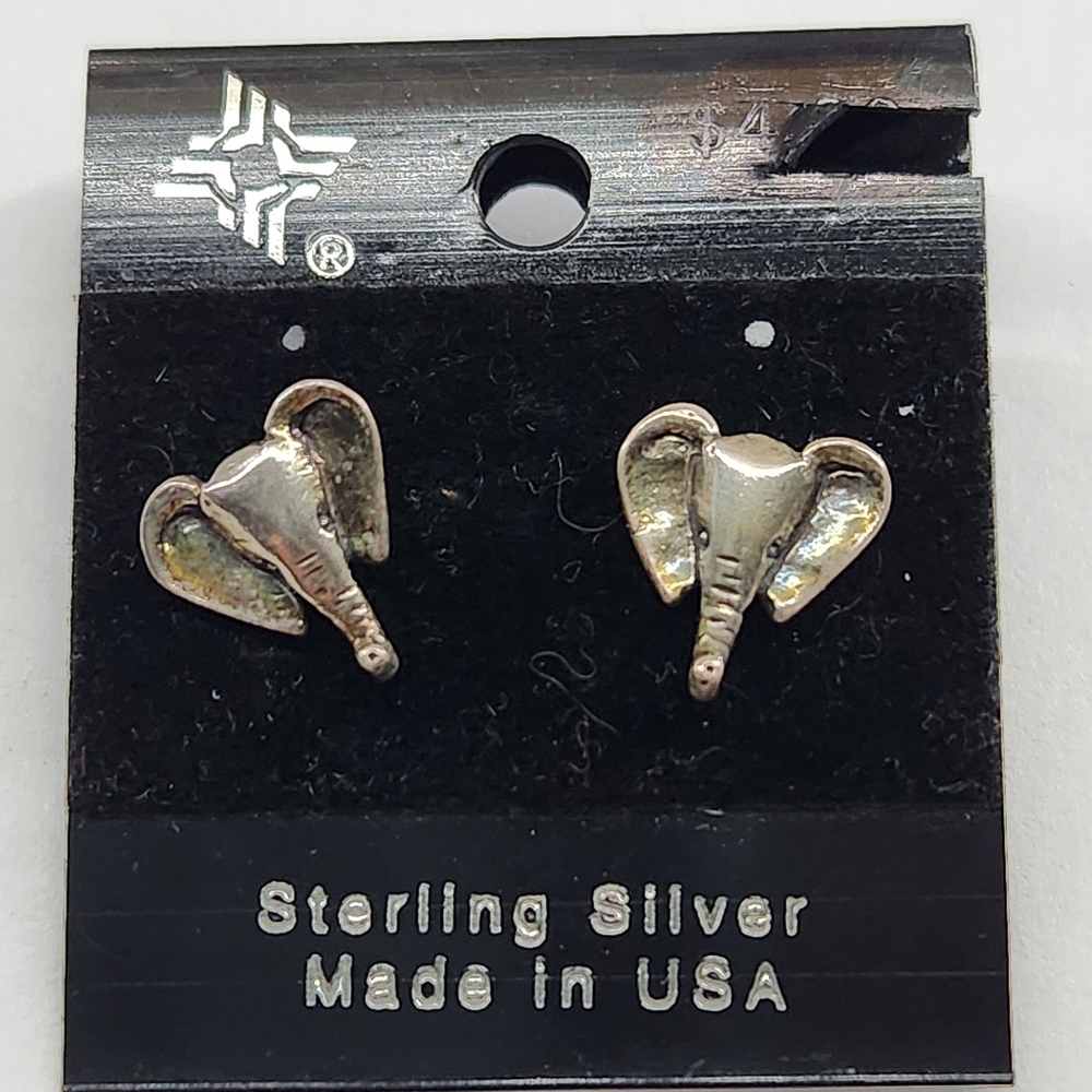 VTG Elephant Sterling Silver Earrings